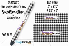 Boo Crew Sublimation Pen Wrap Design | Halloween Pen Wrap Product Image 1