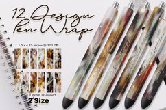 Pen Wrap Design Gradient Brown Burst Sparkle Product Image 1