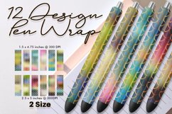 Epoxy pen wraps scales mermaid pattern gradient color Product Image 1