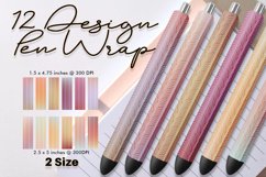 Pen Wrap Sublimation art deco pattern gradient pastel color Product Image 1