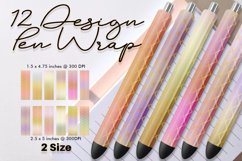 Epoxy pen wraps grid line pattern gradient soft color Product Image 1