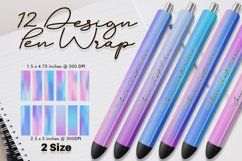 Pen Wrap design gradient blue pink color Product Image 1