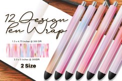 Pen Wraps Sublimation | gradient pink color background Product Image 1
