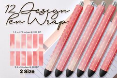Epoxy pen wraps grid line pattern gradient pink Product Image 1
