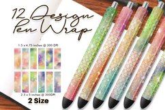 Pen Wrap Sublimation mermaid scales sparkle Product Image 1