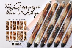Pen Wrap Design Gradient brown color Burst Sparkle Product Image 1