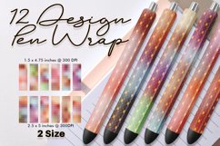 Epoxy pen wraps grid line pattern gradient pastel color Product Image 1