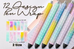 Epoxy pen wraps grid line pattern gradient soft color Product Image 1