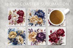 Peonies Square Coaster Bundle Product Image 1