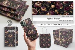 Digital Paper Peonies Flower Product Image 1