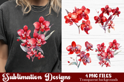 Orchids. Watercolor clipart collection Product Image 1