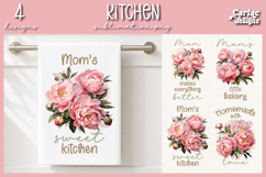 Peonies Kitchen Towel