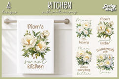 Peonies Kitchen Towel