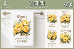 Peonies Kitchen Towel