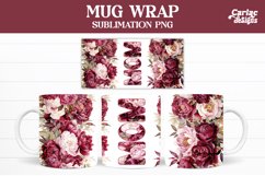  peonies mug wrap