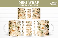  peonies mug wrap