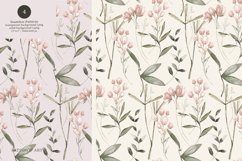 Meadow Flowers Watercolor Digital Seamless Pattern Set Product Image 3