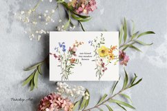 Meadow Flowers Clipart &amp; Alphabet Product Image 9