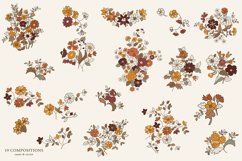 Retro Flowers Boho Floral Clipart Collection Product Image 5