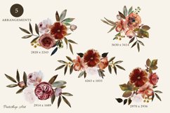 Watercolor Fall Flowers Clipart Set Product Image 2