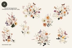 Tiny Bloom Watercolor Digital Clipart Collection Product Image 7