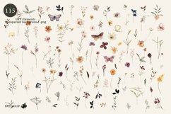 Tiny Bloom Watercolor Digital Clipart Collection Product Image 9