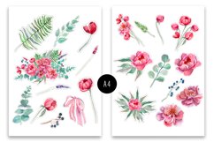 BUNDLE Watercolor Kit Peonies watercolor Product Image 6