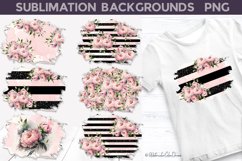 Peony Background | Flowers Sublimation Design Product Image 1