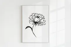 Minimalist Floral Line Art Clipart SVG | PNG | EPS Product Image 4