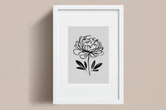 Minimalist Floral Line Art Clipart SVG | PNG | EPS Product Image 3