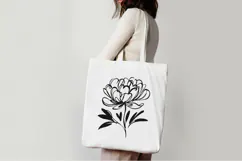 Minimalist Floral Line Art Clipart SVG | PNG | EPS Product Image 2