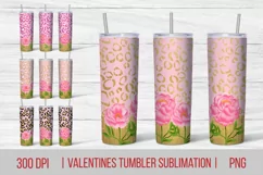 Mothers day sublimation tumbler wrap 20 Oz, peony flower tumbler sublimation, pink leopard tumbler wrap. summer tumbler design.