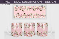 Peony Mug Sublimation | Mothers Day Mug Wrap Product Image 1