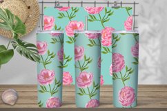 Flower tumbler design | Pink flower tumbler sublimation Product Image 1