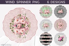 Peony Wind Spinner Bundle | Peonies Sublimation Design PNG Product Image 1