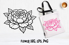 Peony flower SVG design | Floral SVG Product Image 1
