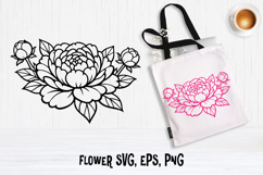 Peony flower SVG design | Floral SVG Product Image 1