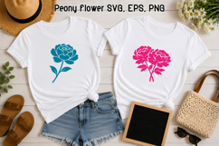 Botanical Peony SVG Design | Floral SVG Product Image 1