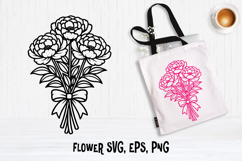 Peony flower SVG design | Floral SVG Product Image 1
