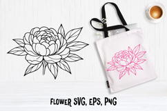 Peony flower SVG design | Floral SVG Product Image 1