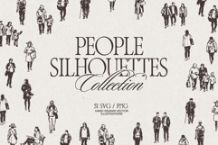 Urban People Silhouette Sketches Product Image 1
