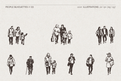 Urban People Silhouette Sketches Product Image 5