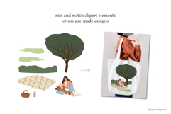 Diverse People And Dogs In Park, Vector Illustration Clipart Product Image 5