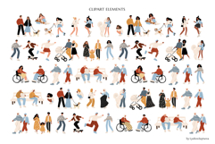 People and dogs in park illustration, dog lovers patterns Product Image 11