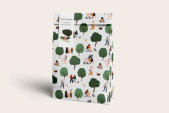 People and dogs in park illustration, dog lovers patterns Product Image 21