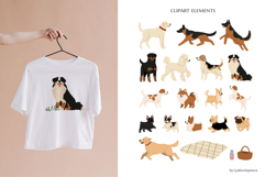 Diverse People And Dogs In Park, Vector Illustration Clipart Product Image 3