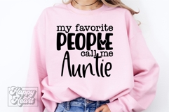 My Favorite People Call Me Auntie SVG - Cool Auntie Life PNG Product Image 2