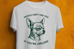 Funny Chihuahua SVG Sarcastic Dog Quote Shirt Design Product Image 3