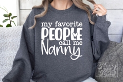 My Favorite People Call Me Nanny SVG - Mothers Day Nanny PNG Product Image 5