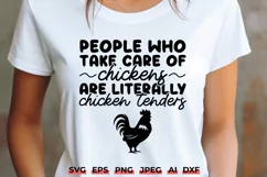 Chicken Tenders Farmer SVG | Funny Farm Humor Design Product Image 1